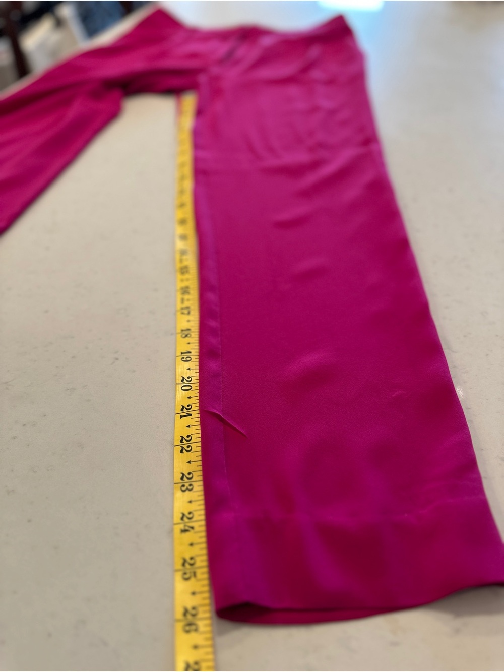 NWOT Diane Von Furstenberg 100% Silk Pants Pink Size 2 Straight Leg - Picture 6 of 8